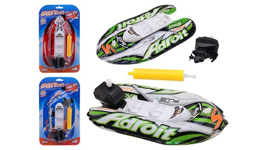 John Toy Opblaasbare speedboot met opwind motor