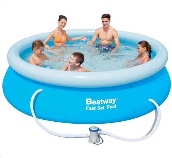 Bestway FastSet zwembad met pomp 12Volt Ø305